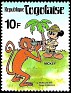 Togo - 1980 - Walt Disney - 10 F - Multicolor - Walt Disney, Mickey, Monkey - Scott 1004 - Mickey and Monkey - 0